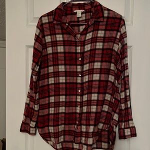 H&M button front flannel